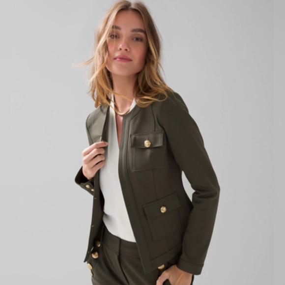 White House Black Market Stylist Jacket In Sergeant - Picture 1 of 9